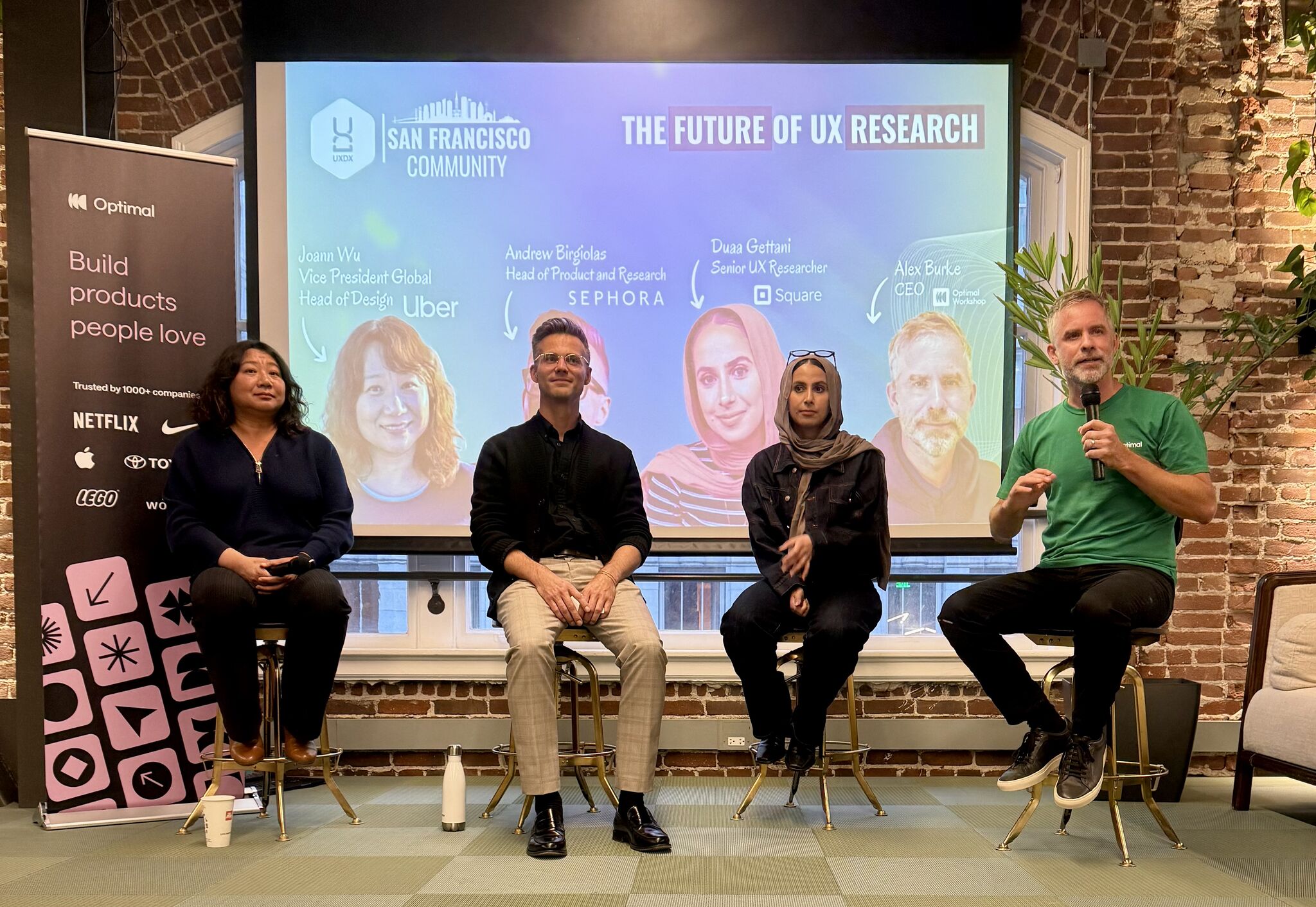 Duaa Gettani speaking on The Future of UX Research panel